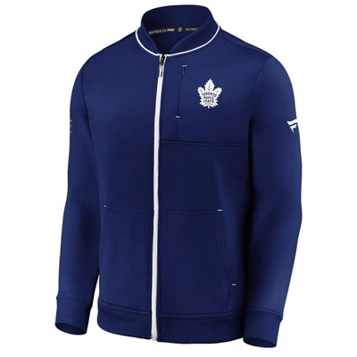 Shop Fanatics Branded Blue Toronto Maple Leafs Authentic Pro Locker Room Full-zip Jacket