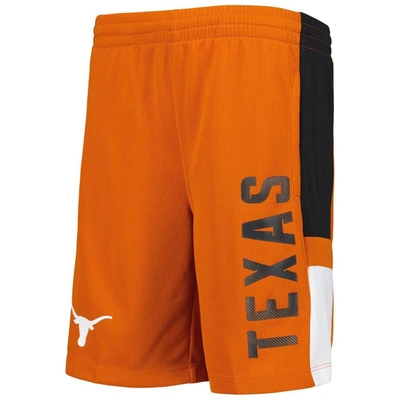 Shop Outerstuff Youth Texas Orange Texas Longhorns Lateral Mesh Performance Shorts In Burnt Orange