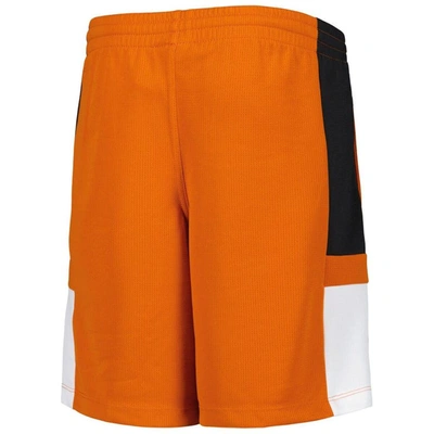 Shop Outerstuff Youth Texas Orange Texas Longhorns Lateral Mesh Performance Shorts In Burnt Orange