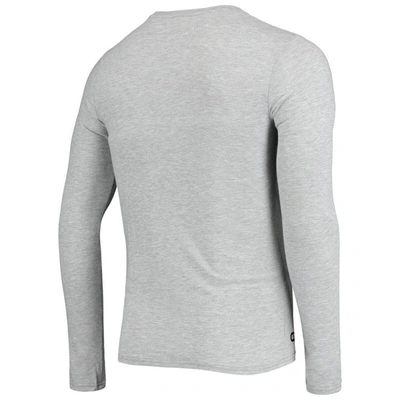 Shop New Era Heathered Gray Houston Texans Combine Authentic Stated Long Sleeve T-shirt In Heather Gray