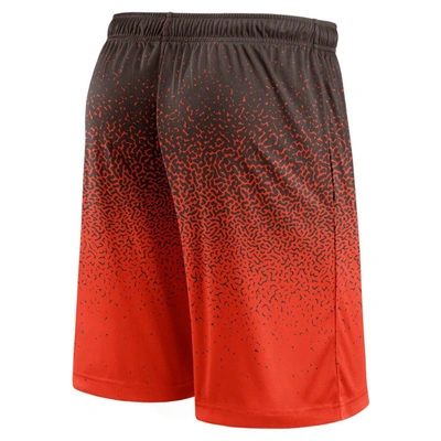 Shop Fanatics Branded Brown/orange Cleveland Browns Ombre Shorts