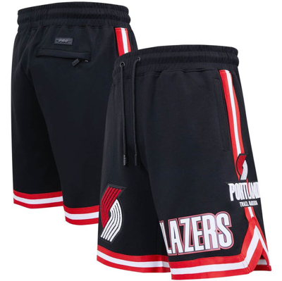 Shop Pro Standard Black Portland Trail Blazers Chenille Shorts