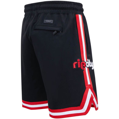 Shop Pro Standard Black Portland Trail Blazers Chenille Shorts