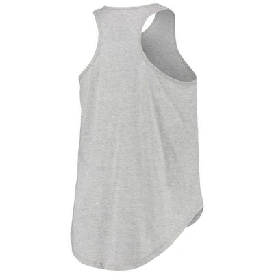 Shop Profile Cleveland Browns Heathered Gray Plus Size Team Racerback Tank Top In Heather Gray
