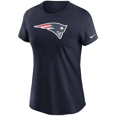 Shop Nike Navy New England Patriots Logo Essential T-shirt