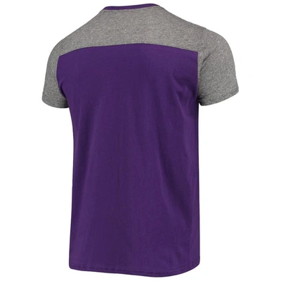 Shop Majestic Threads Purple/gray Minnesota Vikings Field Goal Slub T-shirt