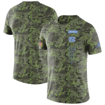 Shop Jordan Brand Camo North Carolina Tar Heels Military T-shirt