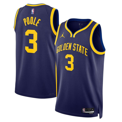 Shop Jordan Brand Unisex  Jordan Poole Navy Golden State Warriors Swingman Jersey