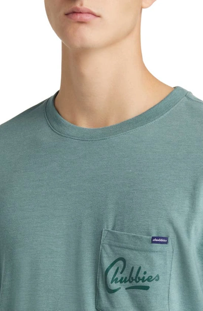 Shop Chubbies Long Sleeve Pocket Graphic T-shirt In The Cactus Nap