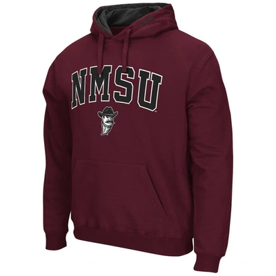 Shop Colosseum Crimson New Mexico State Aggies Arch And Logo Pullover Hoodie