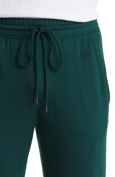 Shop Polo Ralph Lauren Drawstring Pajama Pants In Hunt Club Green