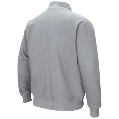 Shop Colosseum Heathered Gray Ucf Knights Tortugas Team Logo Quarter-zip Jacket In Heather Gray