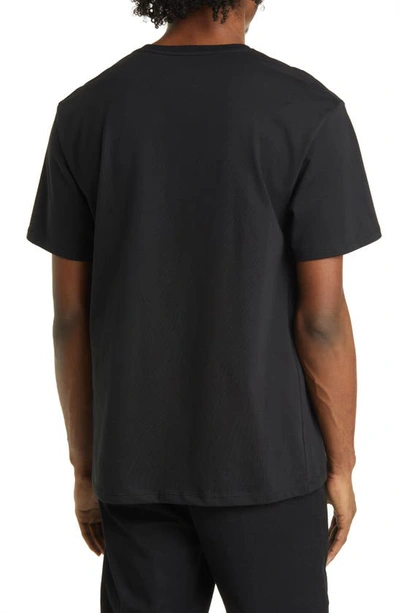 Shop Saturdays Surf Nyc Signature Logo Embroidered Standard T-shirt In Black