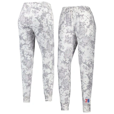 Shop Lusso Gray Philadelphia 76ers Melissa Tri-blend Jogger Pants