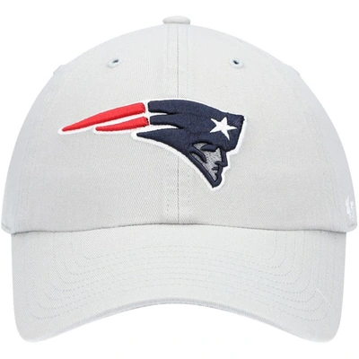 Shop 47 ' Gray New England Patriots Clean Up Adjustable Hat
