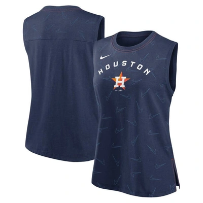 Shop Nike Navy Houston Astros Muscle Play Tank Top