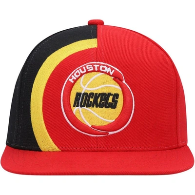 Shop Mitchell & Ness Red Houston Rockets Hardwood Classics Retroline Snapback Hat