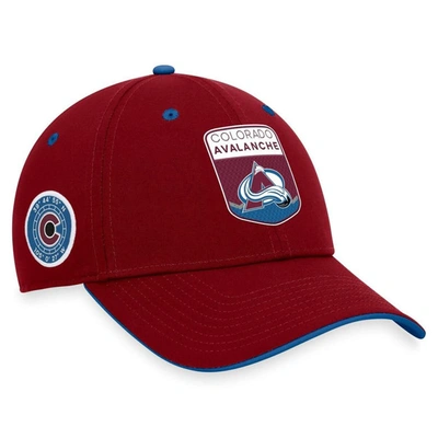 Shop Fanatics Branded  Burgundy Colorado Avalanche 2023 Nhl Draft Flex Hat
