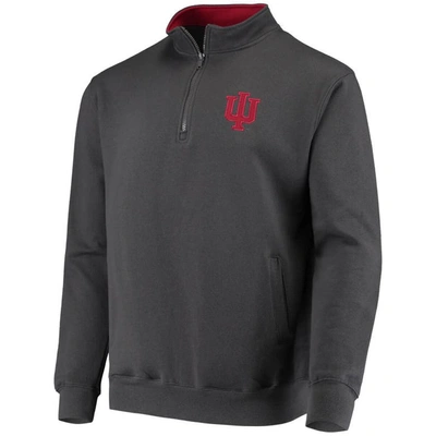 Shop Colosseum Charcoal Indiana Hoosiers Tortugas Logo Quarter-zip Pullover Jacket