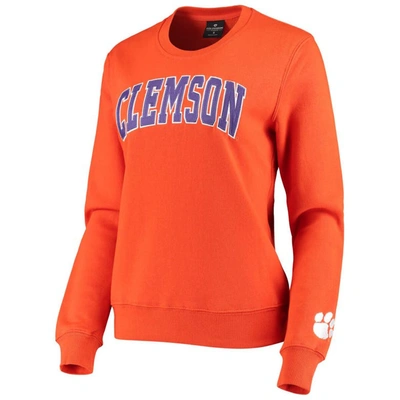 Colosseum Orange Clemson Tigers Campanile Pullover Sweatshirt In Orange