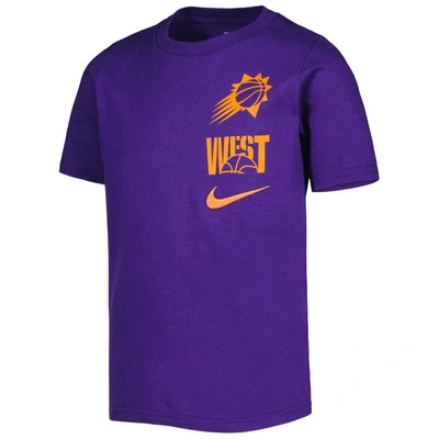Shop Nike Youth   Purple Phoenix Suns Vs Block Essential T-shirt