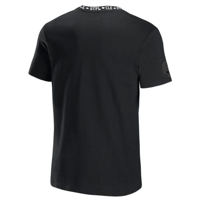 Shop Staple Nfl X  Black Cleveland Browns Globe T-shirt