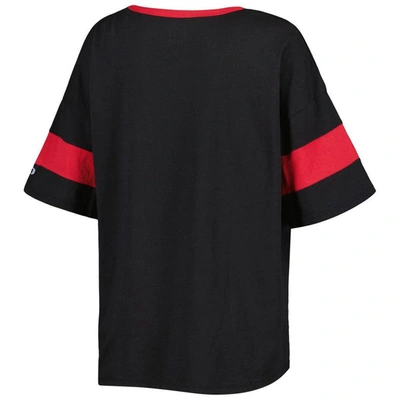 Shop Champion Black Cincinnati Bearcats Jumbo Arch Striped Half-sleeve T-shirt