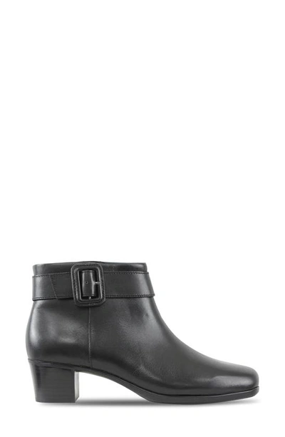 Shop Munro Callie Water Resistant Bootie In Black Leather