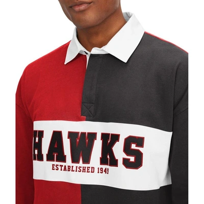 Shop Tommy Jeans Red/black Atlanta Hawks Ronnie Rugby Long Sleeve T-shirt