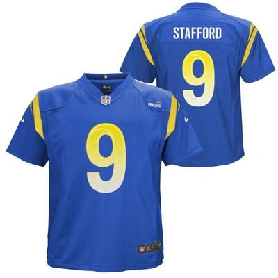 Shop Nike Preschool  Matthew Stafford Royal Los Angeles Rams Game Jersey