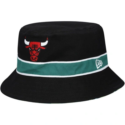 Shop New Era Black Chicago Bulls Reversible Bucket Hat