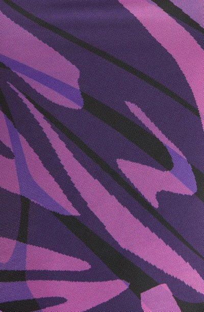 Afrm Gillian Maxi Dress In Purple Mesh With Butterfly Ombre Print In Butterfly Ombre
