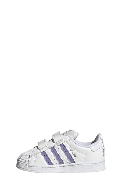 Shop Adidas Originals Superstar Sneaker In White/ Magic Lilac/ Energy Ink