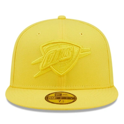 Shop New Era Yellow Oklahoma City Thunder Color Pack 59fifty Fitted Hat