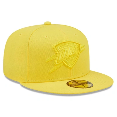 Shop New Era Yellow Oklahoma City Thunder Color Pack 59fifty Fitted Hat