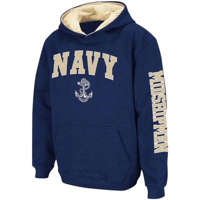 Shop Colosseum Youth  Navy Navy Midshipmen 2-hit Team Pullover Hoodie