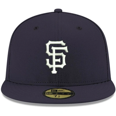 Shop New Era Navy San Francisco Giants White Logo 59fifty Fitted Hat