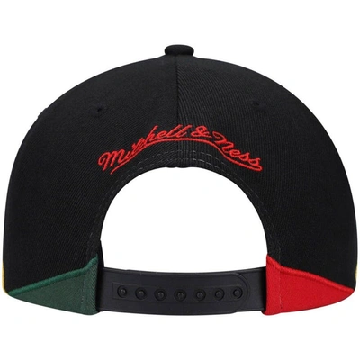 Shop Mitchell & Ness Black Philadelphia 76ers Black History Month Snapback Hat