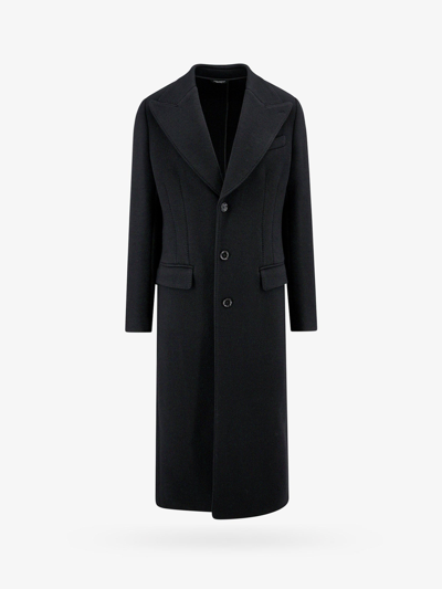Shop Dolce & Gabbana Man Coat Man Black Coats