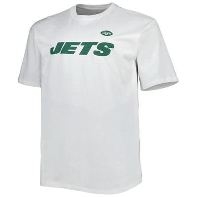 Shop Fanatics Branded White New York Jets Big & Tall Hometown Collection Hot Shot T-shirt