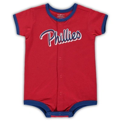 Shop Outerstuff Infant Red Philadelphia Phillies Power Hitter Romper