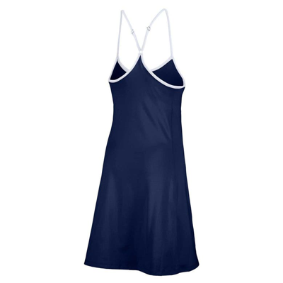 Shop Lusso Navy Houston Astros Nakita Strappy V-neck Dress