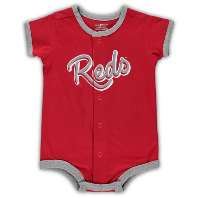 Shop Outerstuff Newborn & Infant Red Cincinnati Reds Stripe Power Hitter Romper
