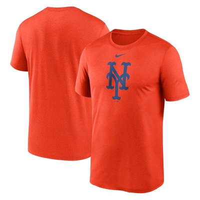 Shop Nike Orange New York Mets New Legend Logo T-shirt