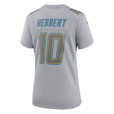 Shop Nike Justin Herbert Gray Los Angeles Chargers Atmosphere Fashion Game Jersey