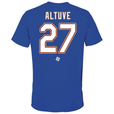 Shop Legends Jose Altuve Royal Venezuela Baseball 2023 World Baseball Classic Name & Number T-shirt