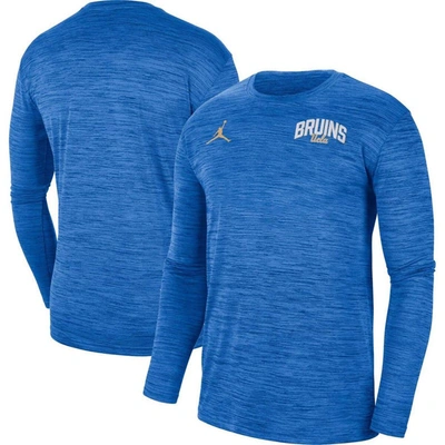 Shop Jordan Brand Blue Ucla Bruins Sideline Game Day Velocity Performance Long Sleeve T-shirt