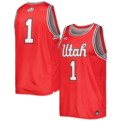 Shop Under Armour Red Utah Utes Replica Basketball Jersey
