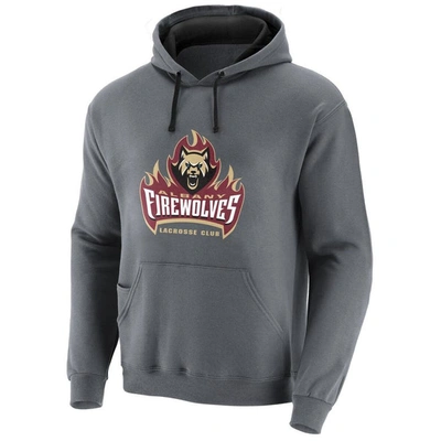 Shop Adpro Sports Charcoal Albany Firewolves Solid Blend Pullover Hoodie