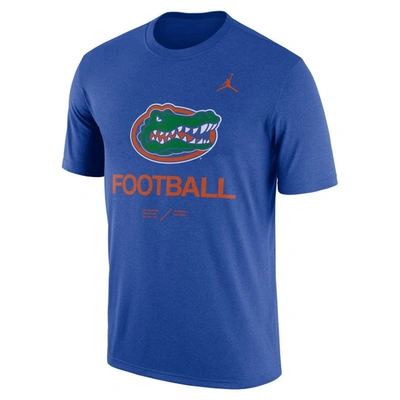 Shop Jordan Brand Heathered Royal Florida Gators Team Football Legend T-shirt In Heather Royal